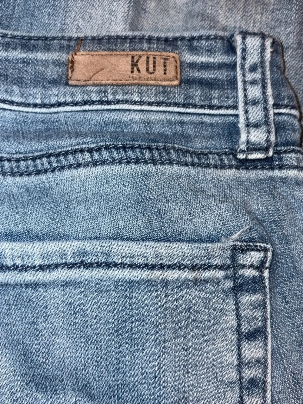 KUT from the Kloth Women’s Ankle Straight Leg Cuff Jeans – Size 12